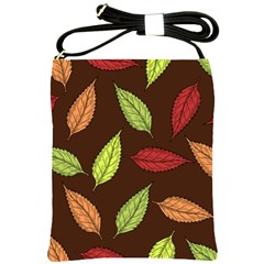 Autumn Leaves Pattern Shoulder Sling Bags by Mariart