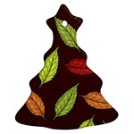 Autumn Leaves Pattern Ornament (Christmas Tree)  Front