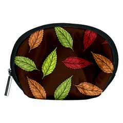 Autumn Leaves Pattern Accessory Pouches (Medium) 