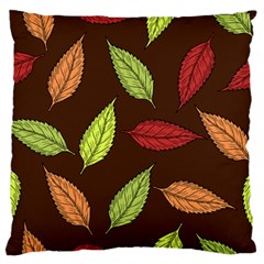 Autumn Leaves Pattern Standard Flano Cushion Case (One Side)