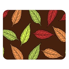 Autumn Leaves Pattern Double Sided Flano Blanket (Large) 