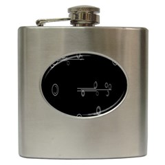 Feedback Loops Motion Graphics Piece Hip Flask (6 Oz) by Mariart