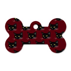 Face Cat Animals Red Dog Tag Bone (one Side) by Mariart