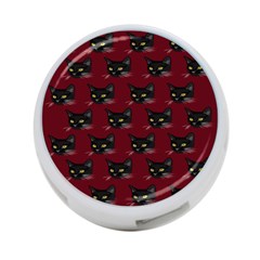 Face Cat Animals Red 4-port Usb Hub (one Side) by Mariart