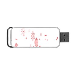 Formulas Laboratories Formulas Mathematics Chemistry Portable Usb Flash (one Side) by Mariart