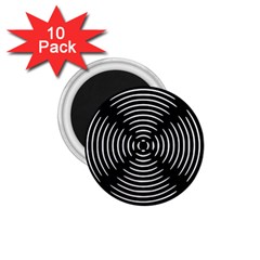 Gold Wave Seamless Pattern Black Hole 1 75  Magnets (10 Pack) 