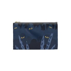 Ghost Halloween Eye Night Sinister Cosmetic Bag (small)  by Mariart