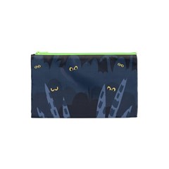 Ghost Halloween Eye Night Sinister Cosmetic Bag (xs)