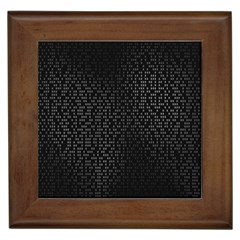 Gray Plaid Black Framed Tiles