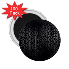 Gray Plaid Black 2 25  Magnets (100 Pack) 