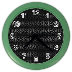 Gray Plaid Black Color Wall Clocks