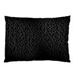 Gray Plaid Black Pillow Case (Two Sides) Front