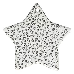 Heart Doddle Star Ornament (two Sides) by Mariart