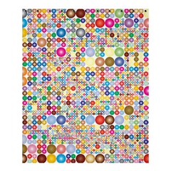 Circle Rainbow Polka Dots Shower Curtain 60  X 72  (medium) 