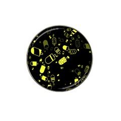 Ice Cream Cool Yellow Hat Clip Ball Marker (10 Pack)