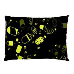 Ice Cream Cool Yellow Pillow Case by Mariart