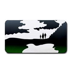 Landscape Silhouette Clipart Kid Abstract Family Natural Green White Medium Bar Mats