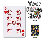 King s Playing Cards 54 Designs Front - Heart9