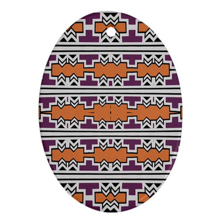 Purple and brown shapes                                  Ornament (Oval)