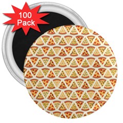 Food Pizza Bread Pasta Triangle 3  Magnets (100 Pack)