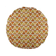 Food Pizza Bread Pasta Triangle Standard 15  Premium Flano Round Cushions
