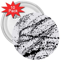 Ink Splatter Texture 3  Buttons (10 Pack) 