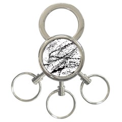 Ink Splatter Texture 3-ring Key Chains by Mariart