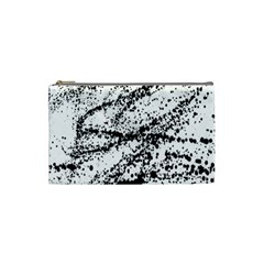 Ink Splatter Texture Cosmetic Bag (small) 