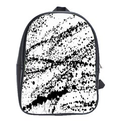 Ink Splatter Texture School Bag (xl) by Mariart