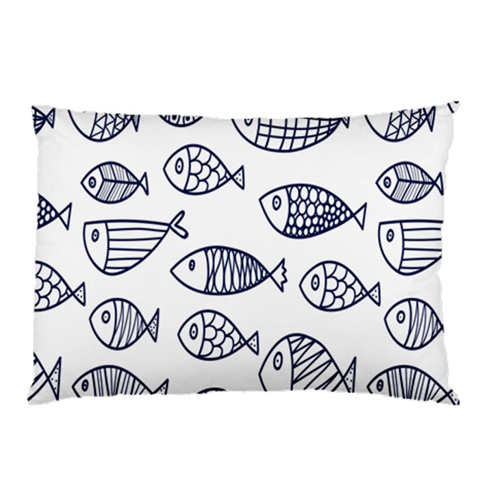 Love Fish Seaworld Swim Blue Sea Water Cartoons Pillow Case