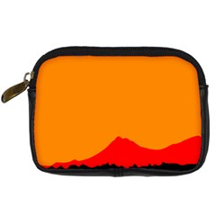 Mountains Natural Orange Red Black Digital Camera Cases