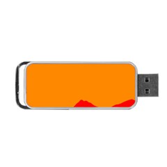 Mountains Natural Orange Red Black Portable Usb Flash (two Sides)