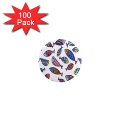 Love Fish Seaworld Swim Rainbow Cartoons 1  Mini Magnets (100 Pack)  by Mariart