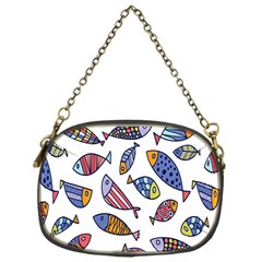 Love Fish Seaworld Swim Rainbow Cartoons Chain Purses (one Side)  by Mariart