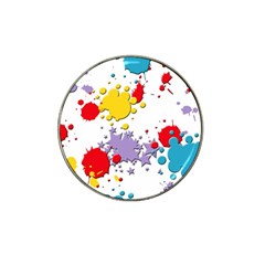 Paint Splash Rainbow Star Hat Clip Ball Marker