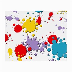 Paint Splash Rainbow Star Small Glasses Cloth