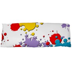 Paint Splash Rainbow Star Body Pillow Case (dakimakura)