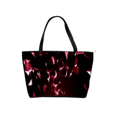 Lying Red Triangle Particles Dark Motion Shoulder Handbags