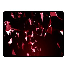 Lying Red Triangle Particles Dark Motion Fleece Blanket (small) by Mariart