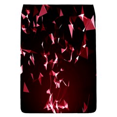 Lying Red Triangle Particles Dark Motion Flap Covers (l)  by Mariart