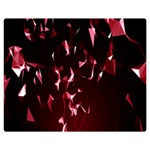 Lying Red Triangle Particles Dark Motion Double Sided Flano Blanket (Medium)  60 x50  Blanket Front