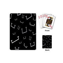 Pit White Black Sign Pattern Playing Cards (mini) 