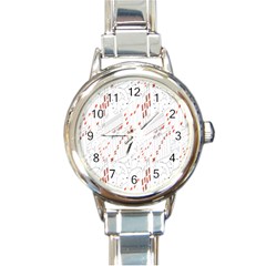 Musical Scales Note Round Italian Charm Watch by Mariart
