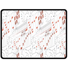Musical Scales Note Fleece Blanket (large) 