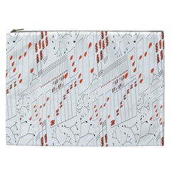 Musical Scales Note Cosmetic Bag (xxl) 