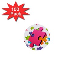 Passel Picture Green Pink Blue Sexy Game 1  Mini Buttons (100 Pack)  by Mariart