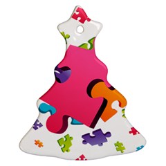 Passel Picture Green Pink Blue Sexy Game Ornament (christmas Tree)  by Mariart