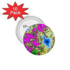 Painting Map Pink Green Blue Street 1 75  Buttons (10 Pack) by Mariart
