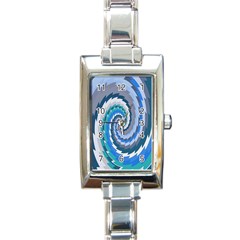 Psycho Hole Chevron Wave Seamless Rectangle Italian Charm Watch