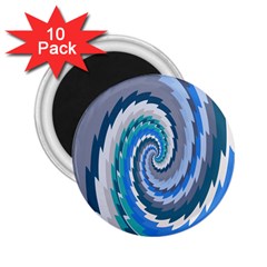 Psycho Hole Chevron Wave Seamless 2 25  Magnets (10 Pack) 